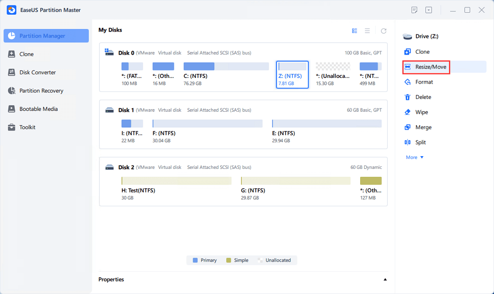 can t extend partition into unallocated space