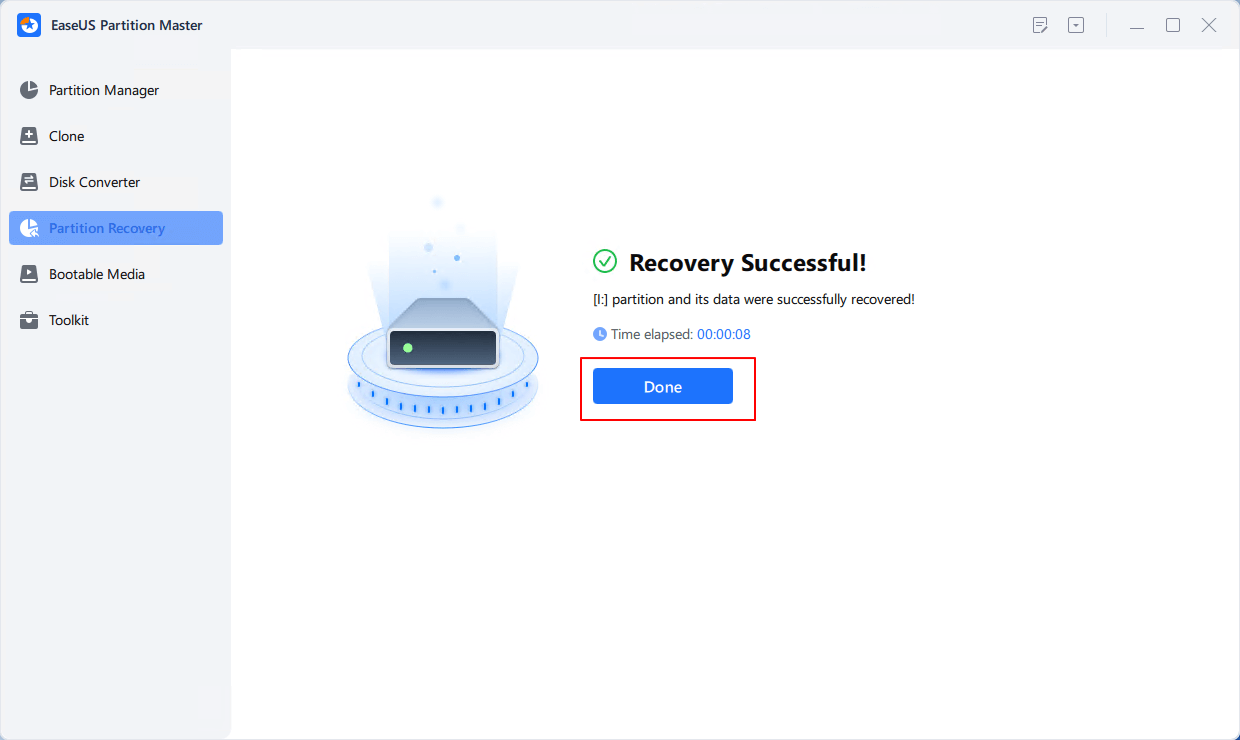 partition recovery step 4