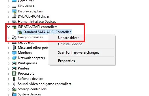 update ahci controllers