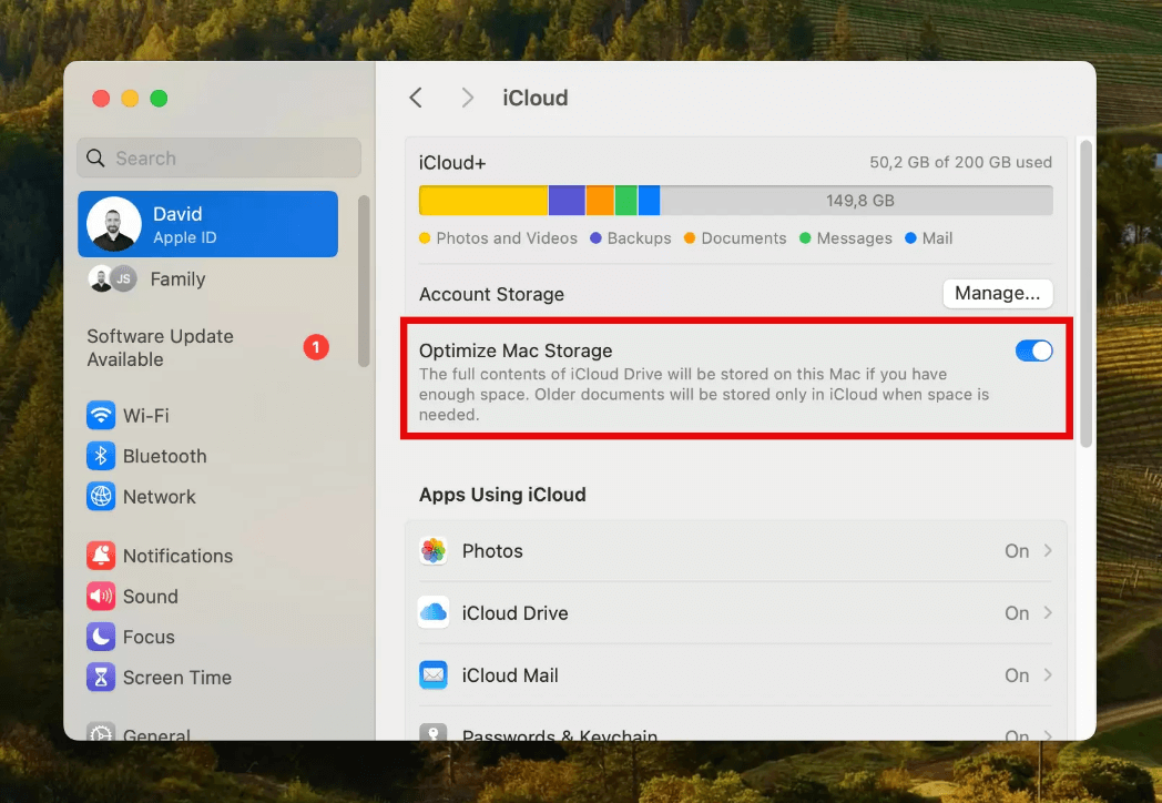 using icloud storage services
