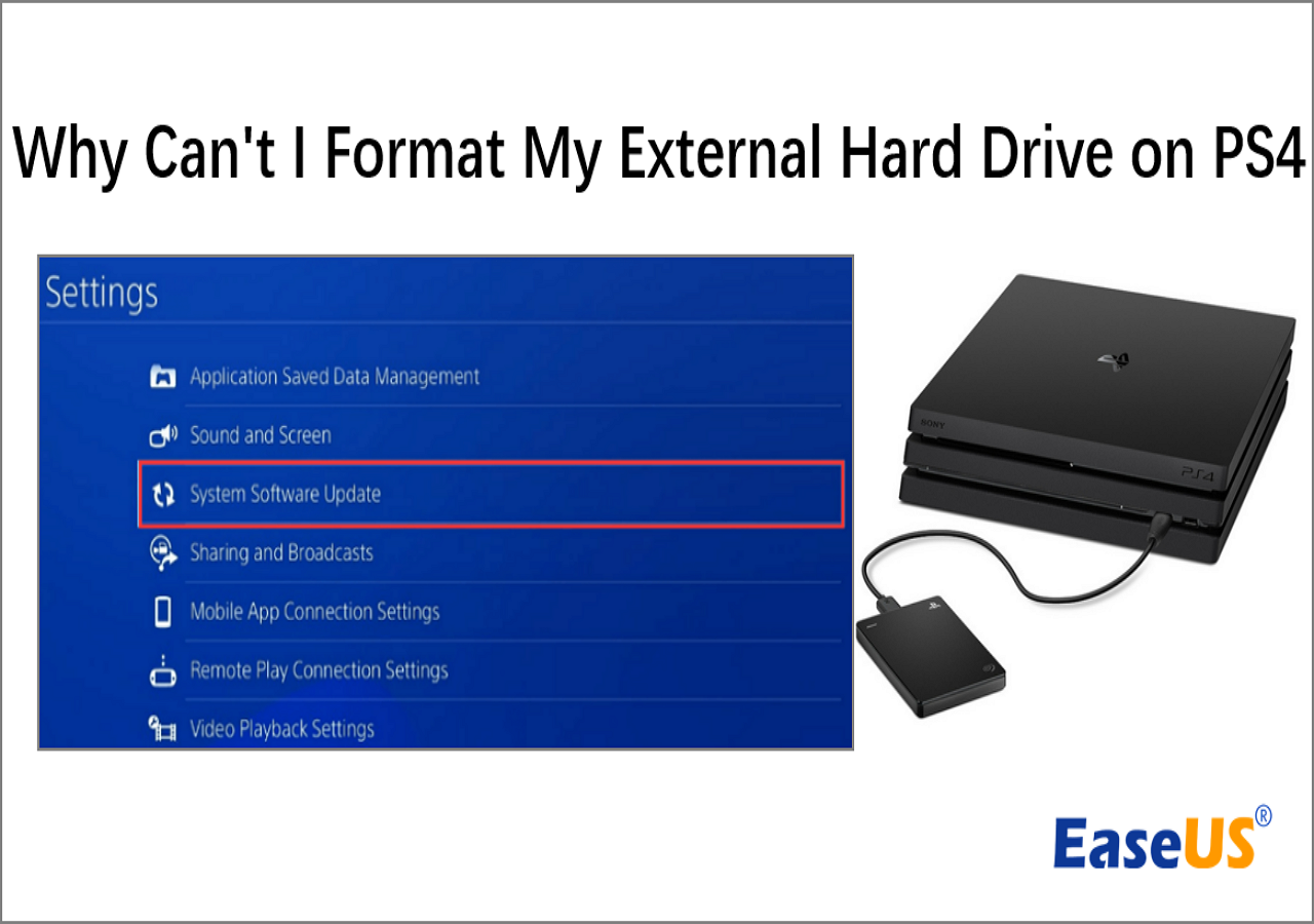 Fixed] PS4 External Hard Drive Not Working/Recognized Issue