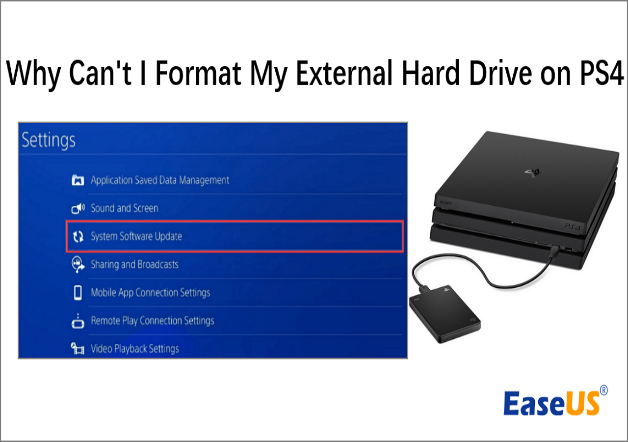 Ps4 formatting external hard on sale drive