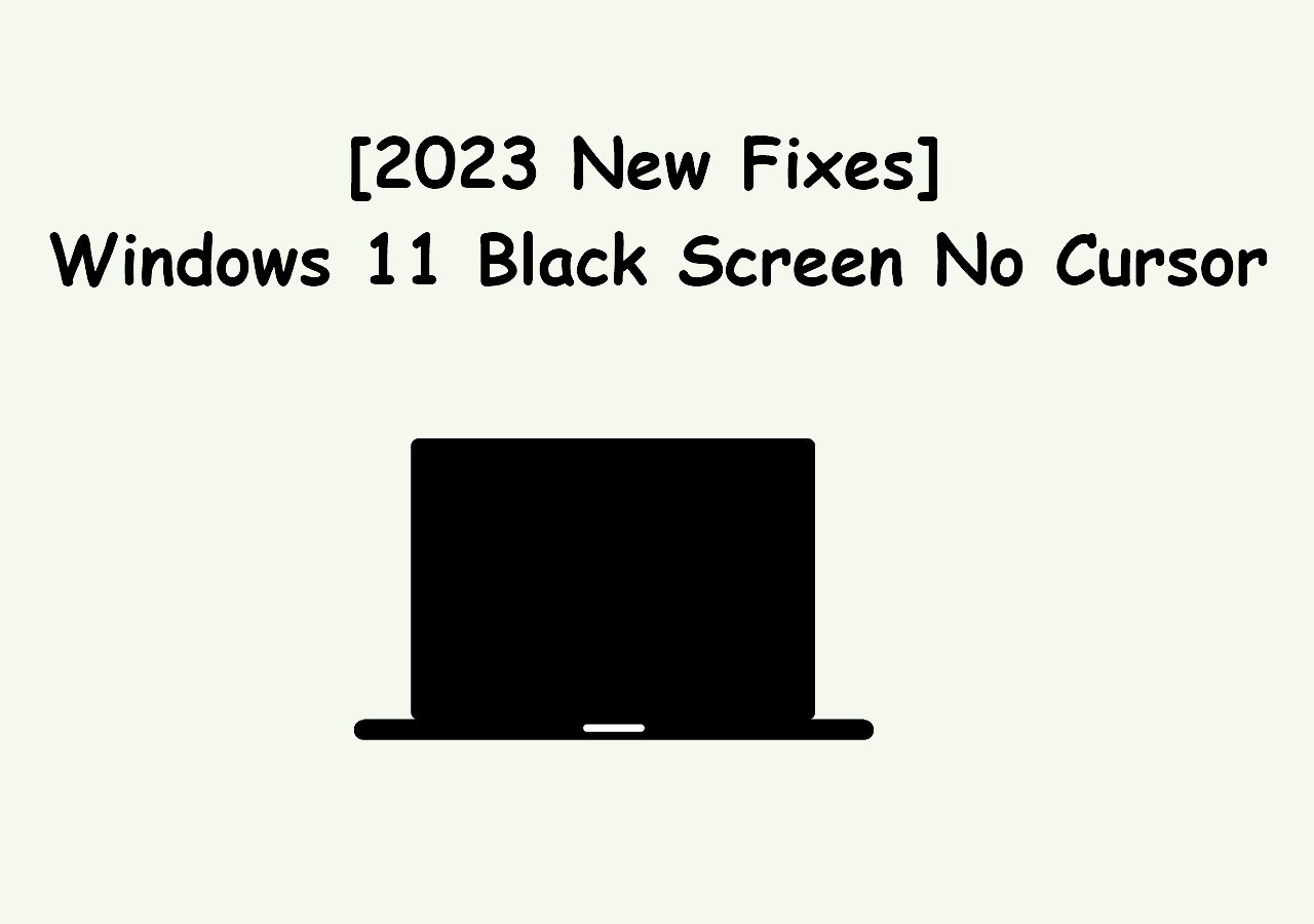 windows 11 black screen no cursor laptop