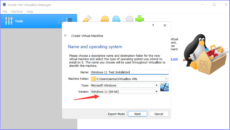 specify name and version.png