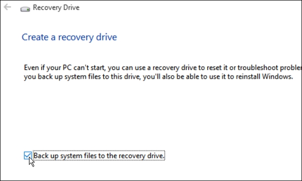 create a recovery drive-2