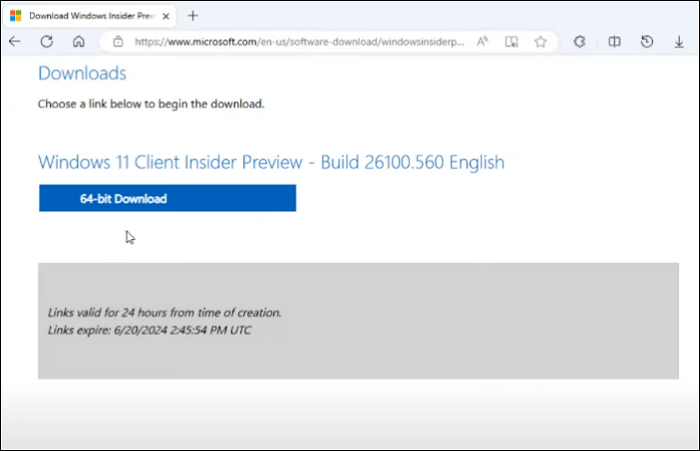 download the 64-bit Windows 11 24H2 version