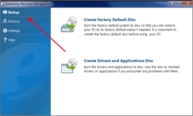 Restore factory defaults. Диск рекавери. Монитор emachines драйвера. Как вернуть заводские настройки монитор emachines. Default: Disk-1:.