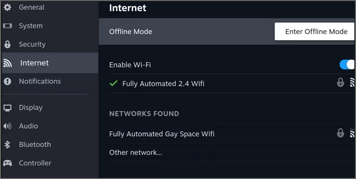 steam-deck-offline-mode