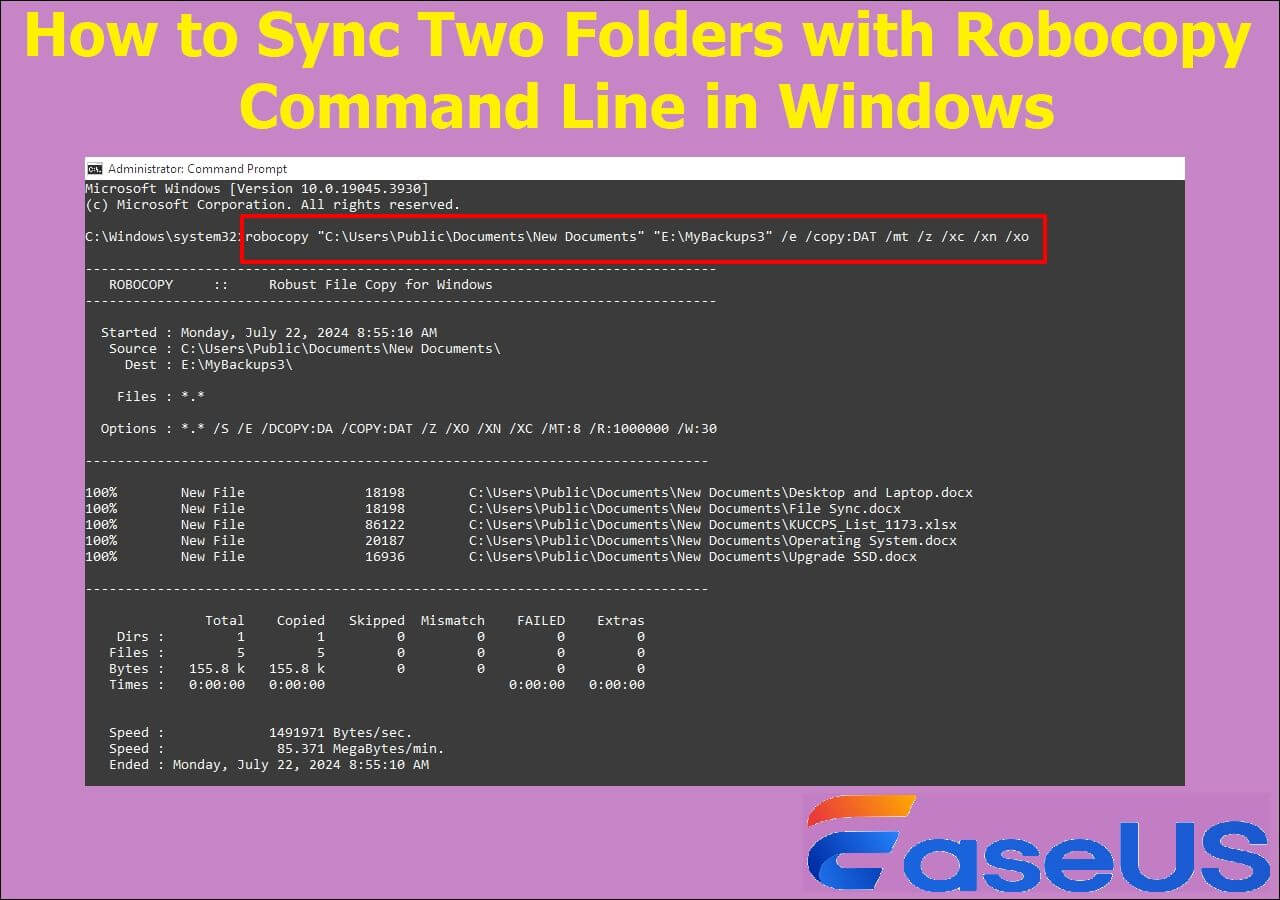 how-to-sync-two-folders-in-windows-with-command-line