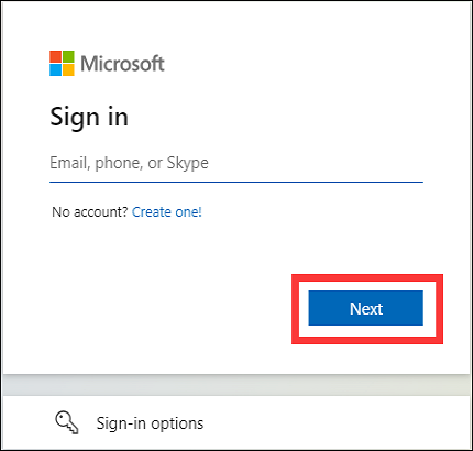 visit onedrive website and sign in