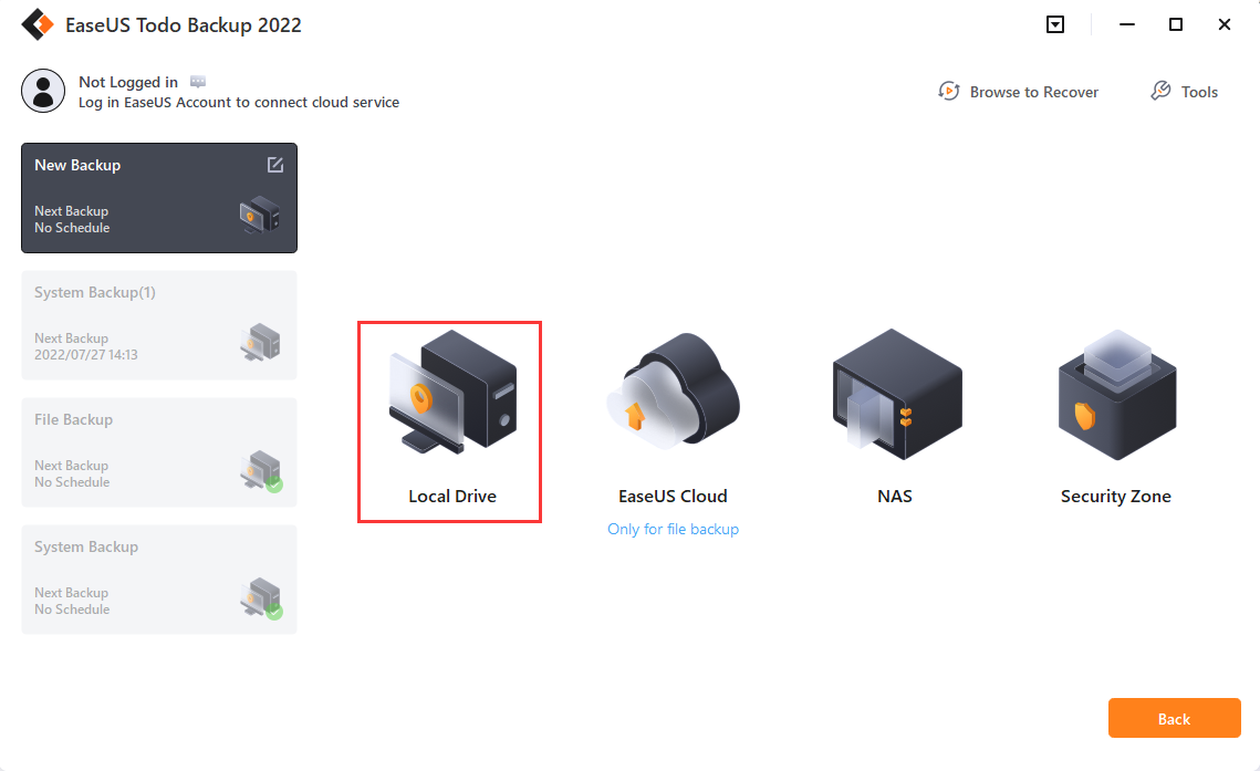 EaseUS Todo Backup