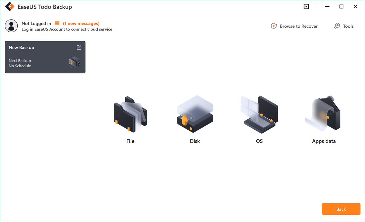 create disk backup step2