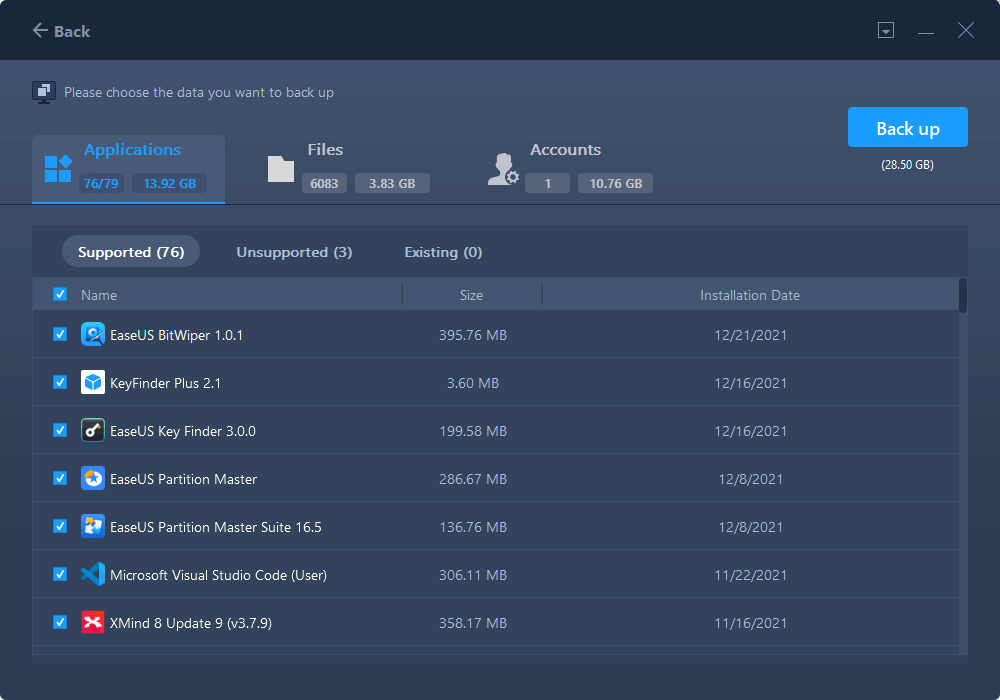 transfer programs from ssd to hdd