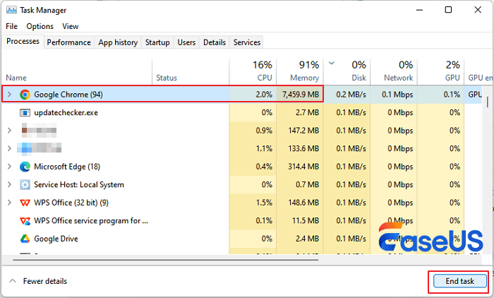 Close running programs