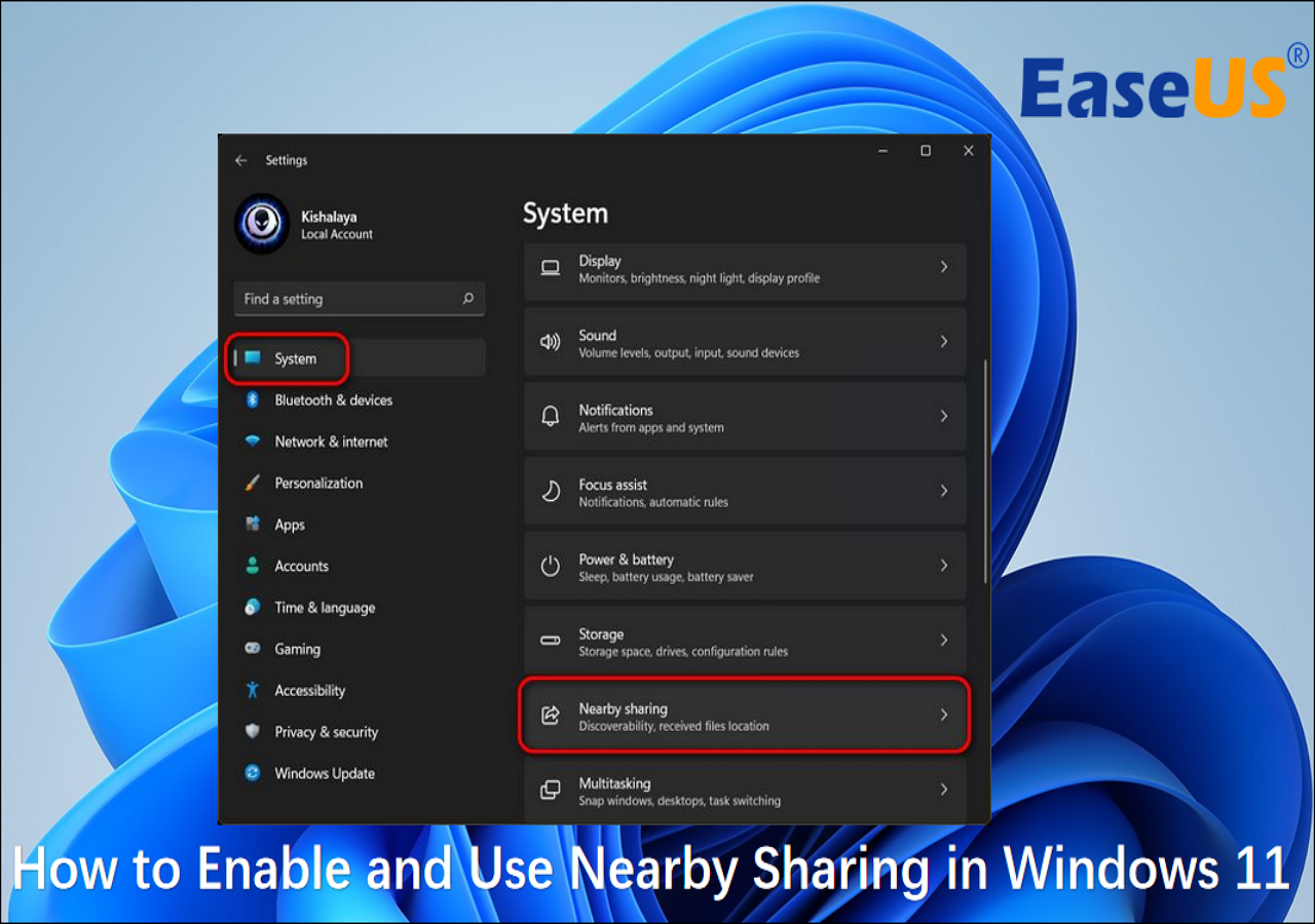 How to Enable and Use Nearby Sharing in Windows 11? 2024🔥