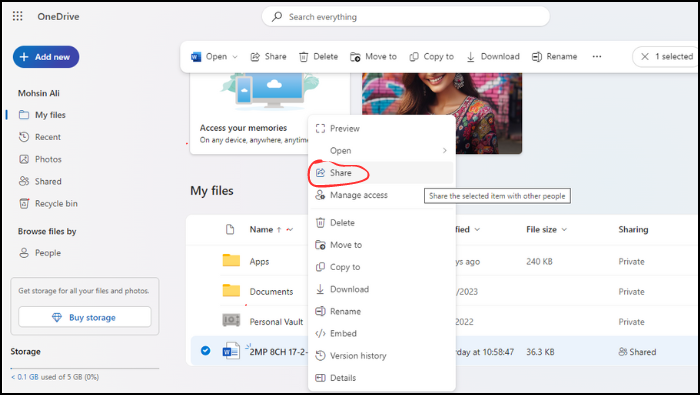 onedrive-select-share