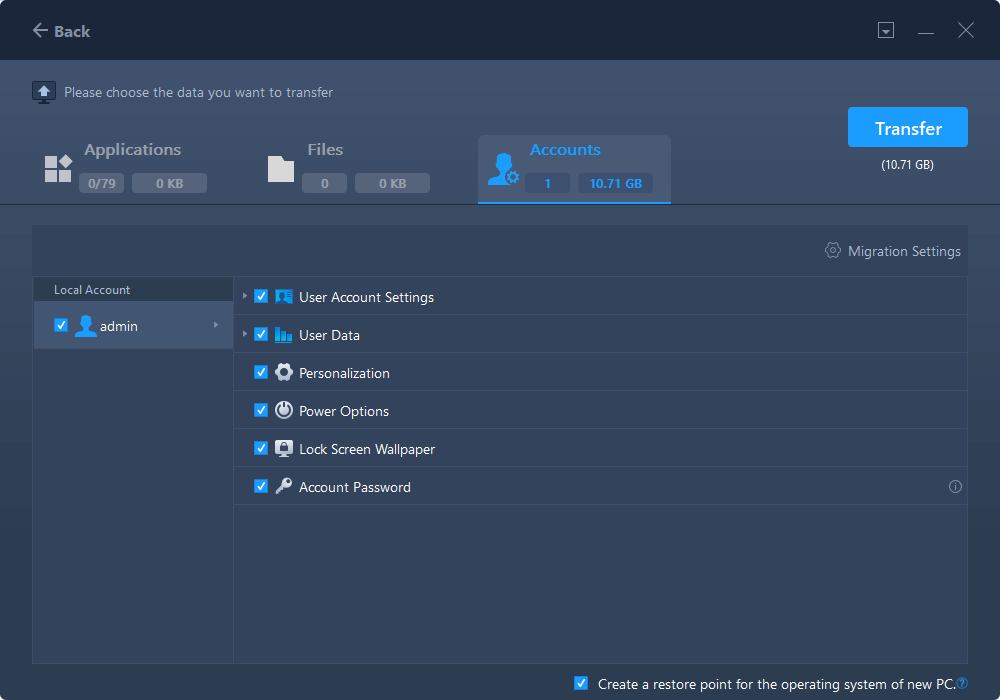 transfer files from one laptop to another - step 1