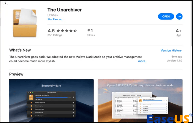 download the unarchiver application