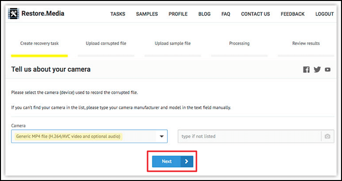 restoremedia select camera