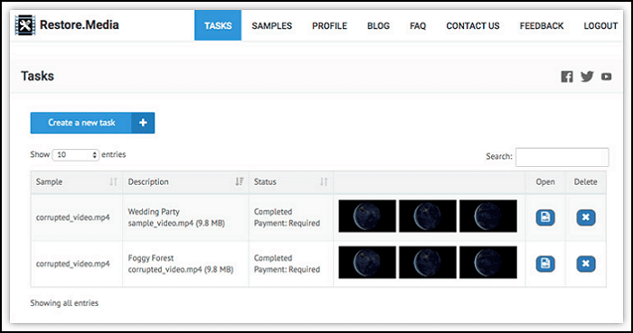 restoremedia tasks