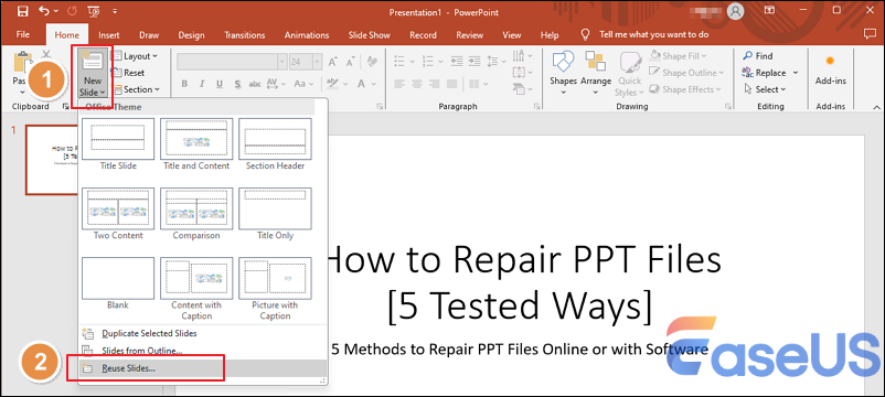 5 Methods to Repair PPT Files Online or with Software