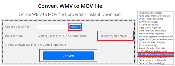 convert to wmv for free