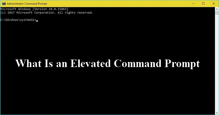 elevated command prompt