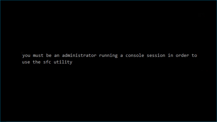 elevated command prompt error
