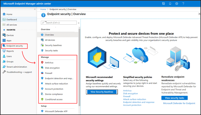 endpoint security policies