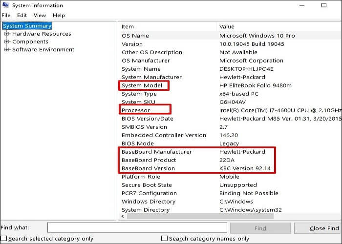 click System Summary
