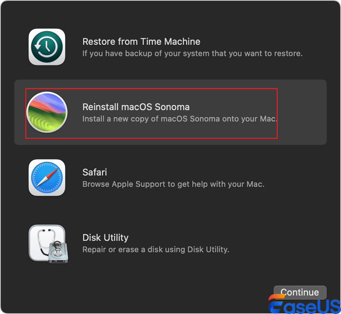 reinstall macOS