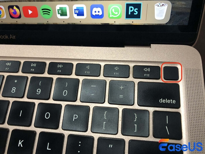 press the powerbutton