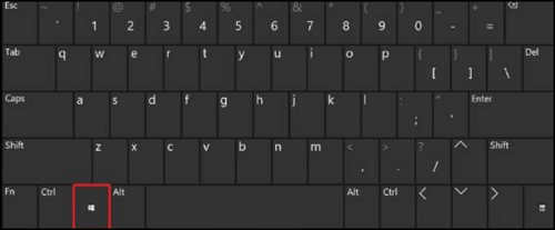 press the windows key