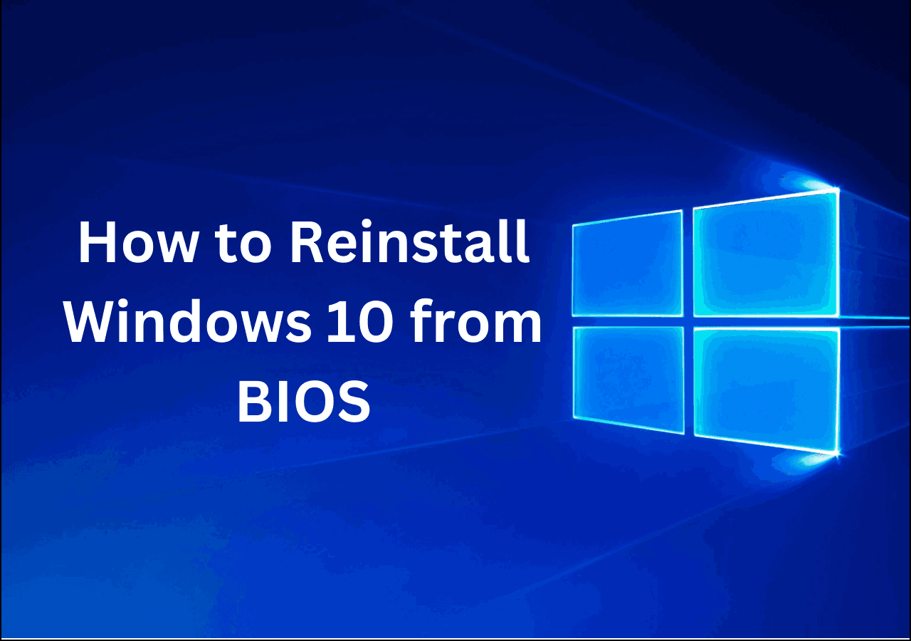 How to Reinstall Windows 10 from BIOS🔥