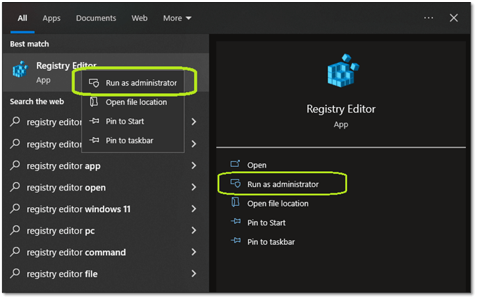 Registry Editor