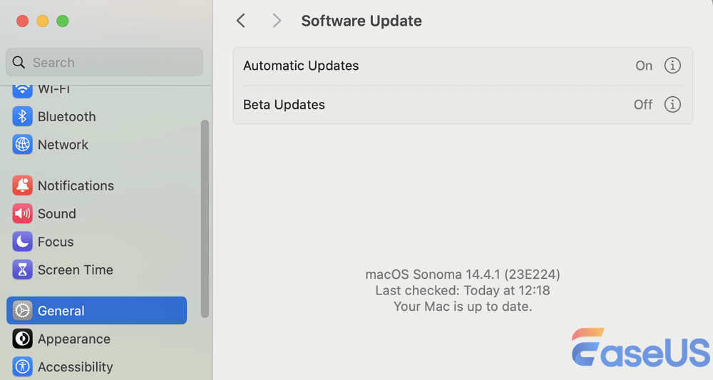 software update mac