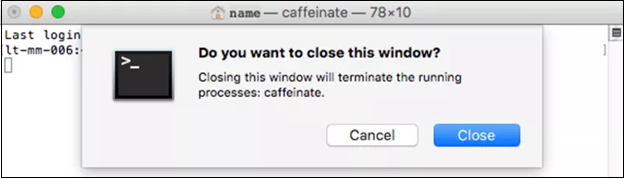 Turn off the Sleep Mode