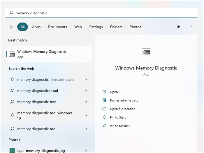 Windows Memory Diagnostic