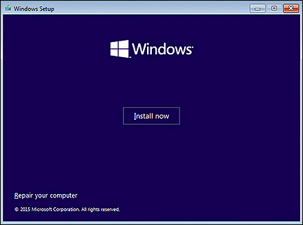 Install Windows 10